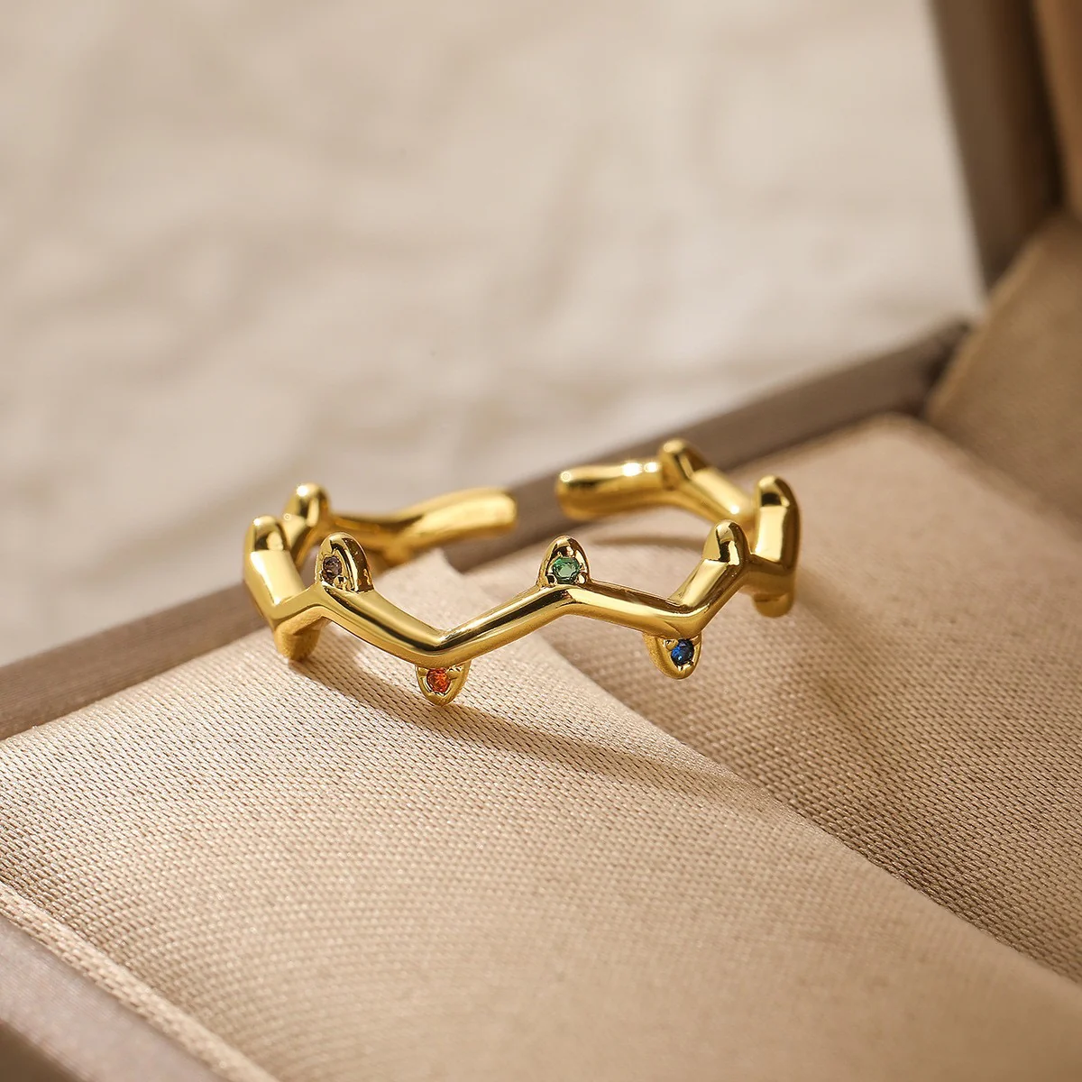 Golden Vine Wrap Ring
