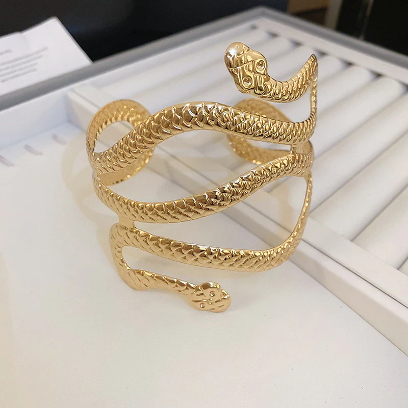 Golden Viper Arm Cuff - Image 2