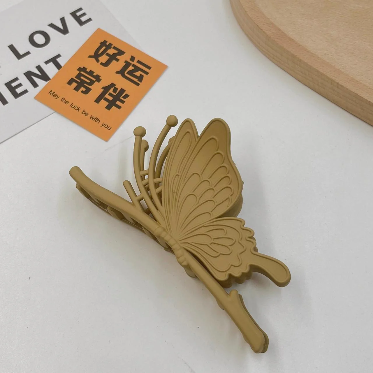 Good vibes Butterfly Claw- brown - Image 2