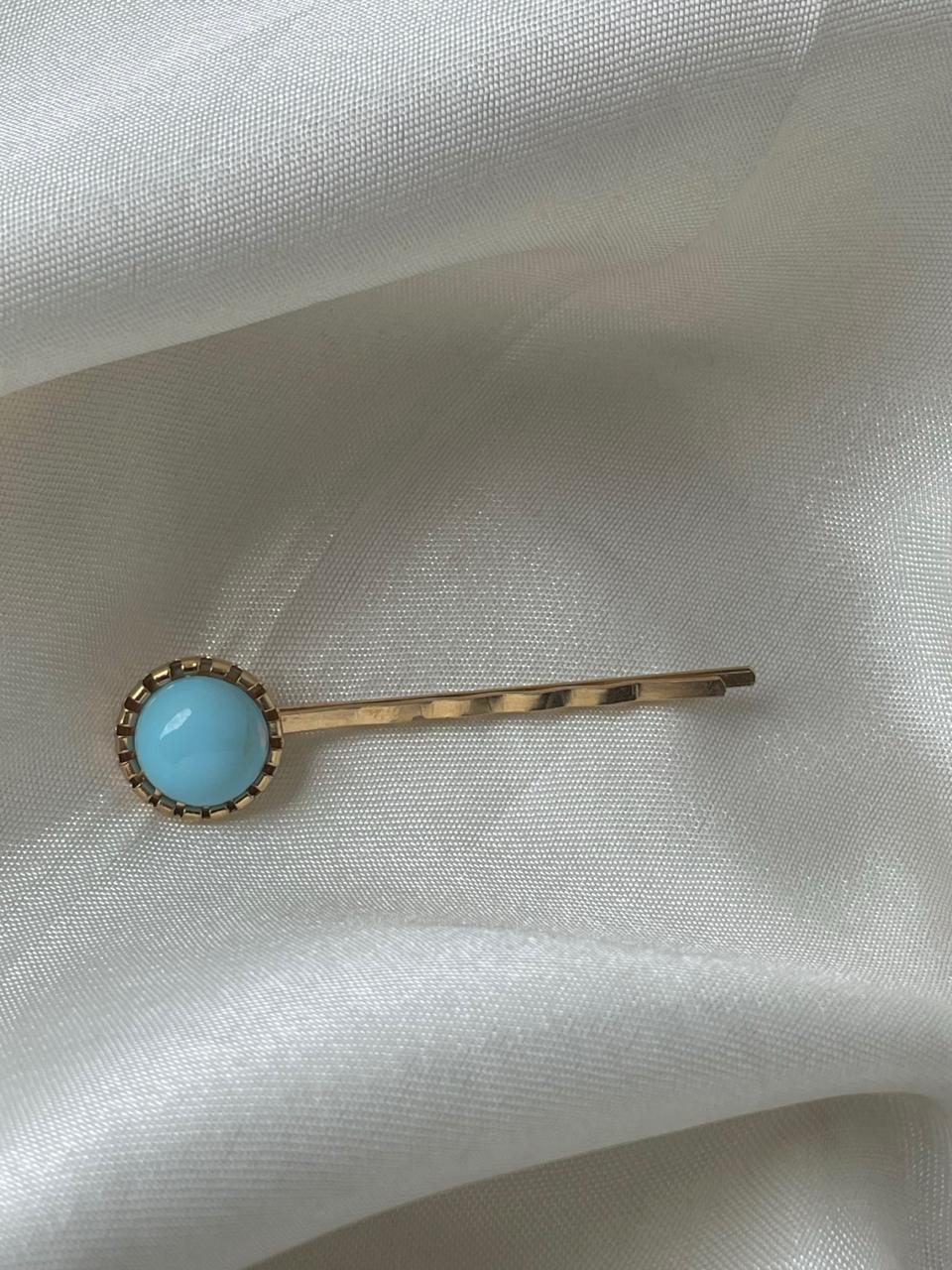 Graced in Blue Hair Clip