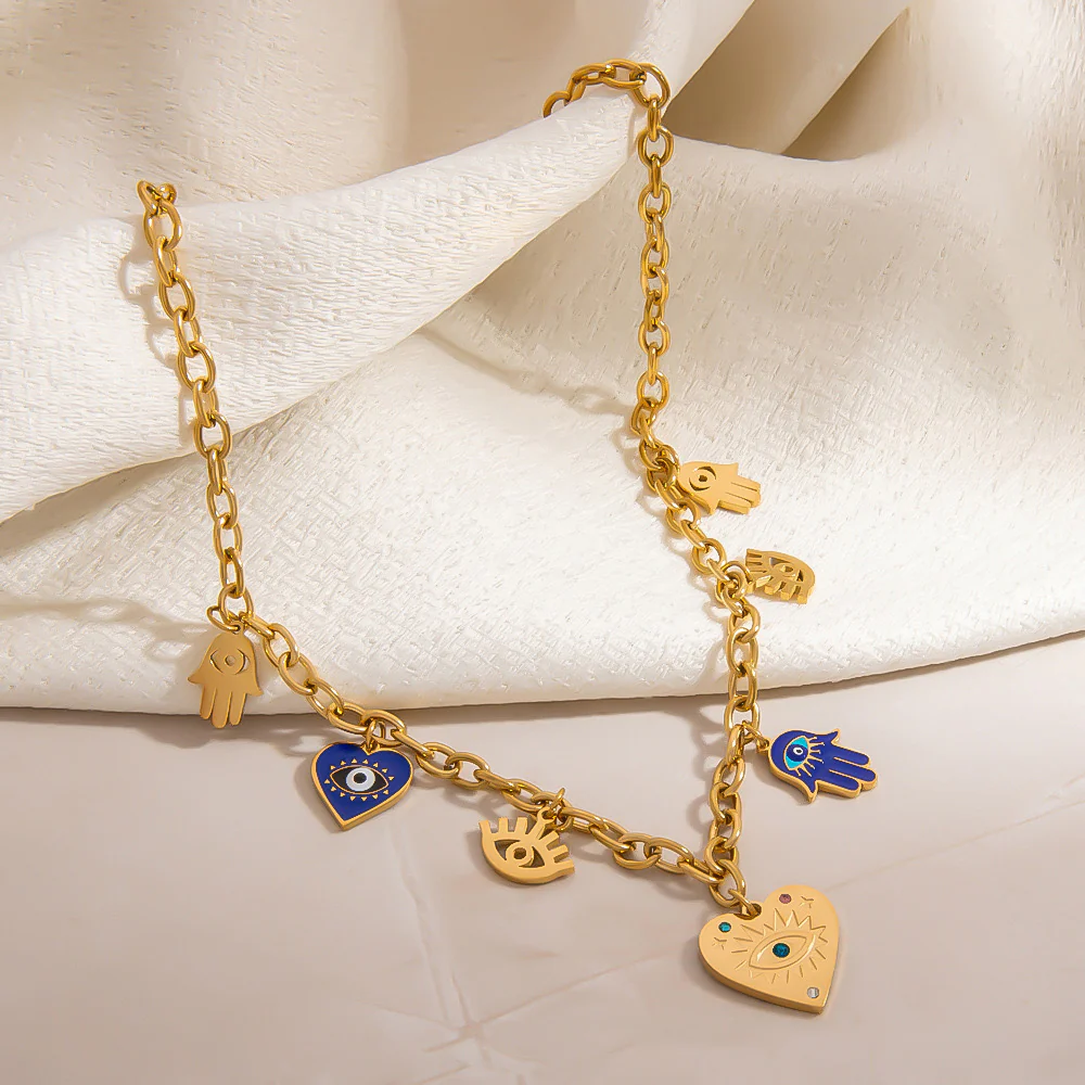 Gracias Boho Evil Eye Necklace - Image 2