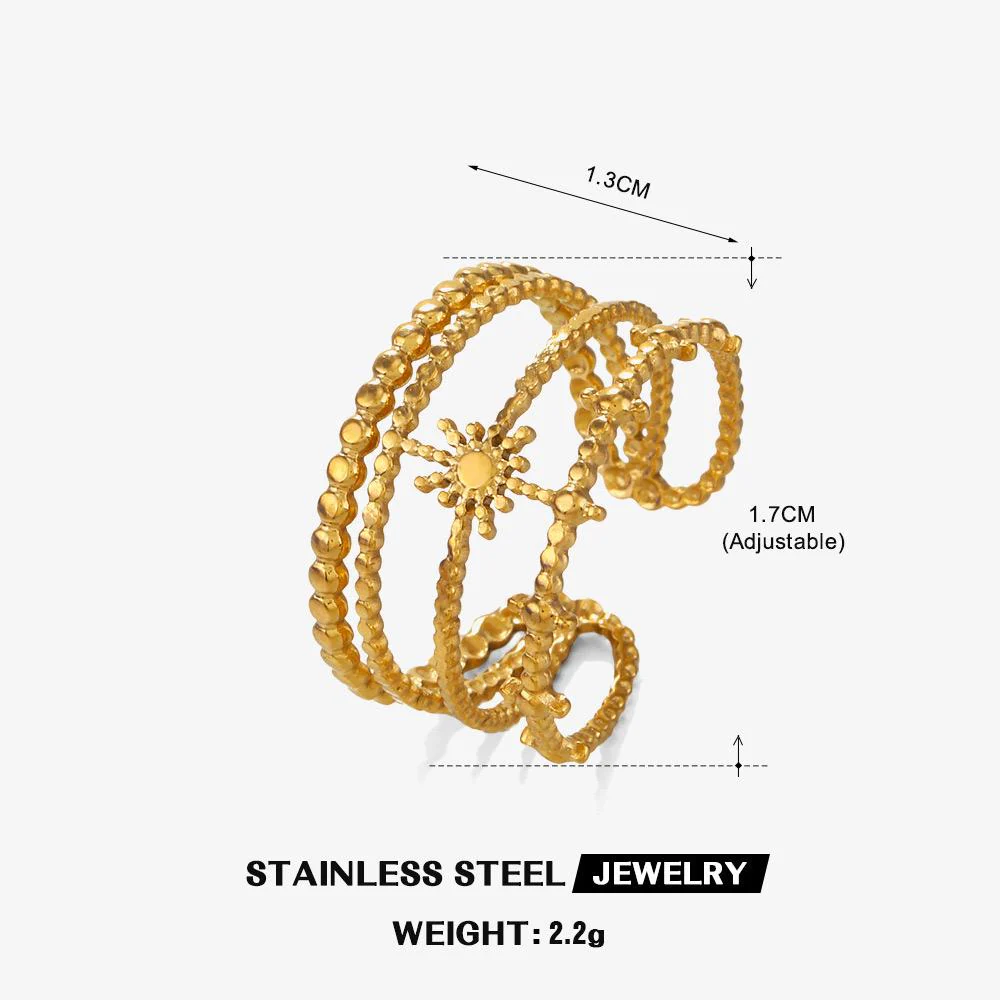 Greek Goddess Gold Ring