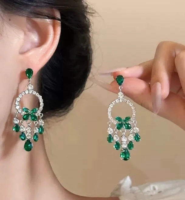 Green Gala Earrings - Image 3