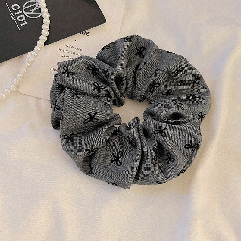 Grey Bow Bae Scrunchie - Image 4