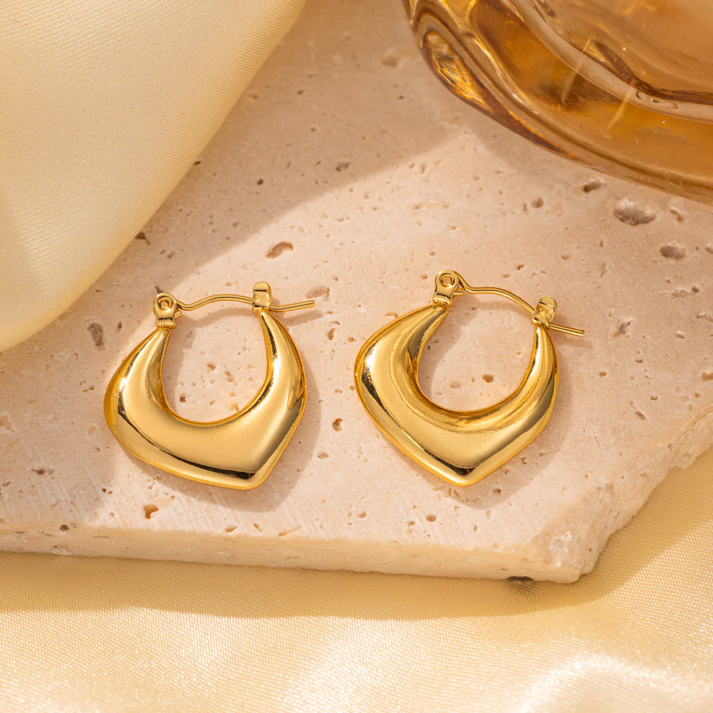 Halo Gold Hoops