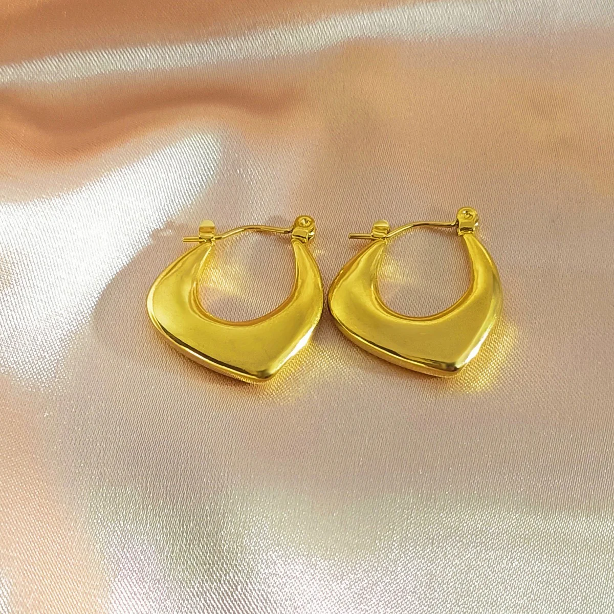 Halo Gold Hoops - Image 2