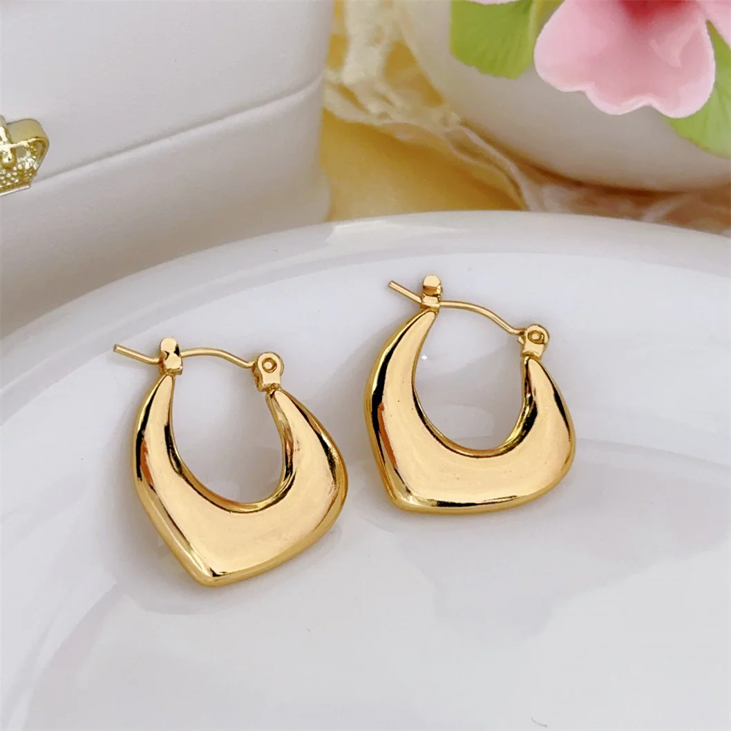 Halo Gold Hoops - Image 3
