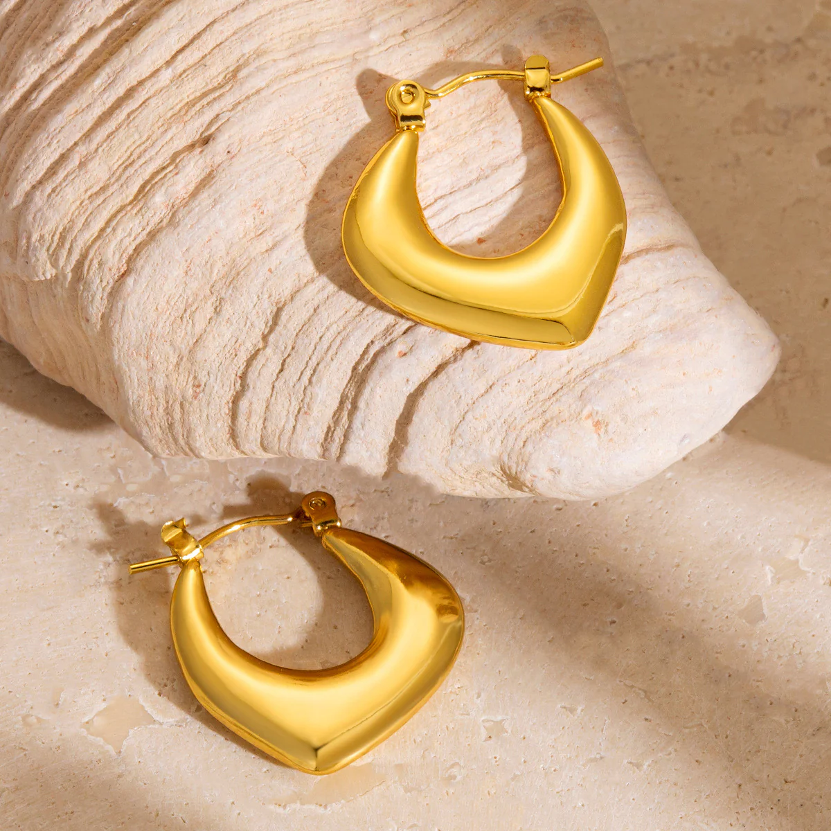 Halo Gold Hoops - Image 5