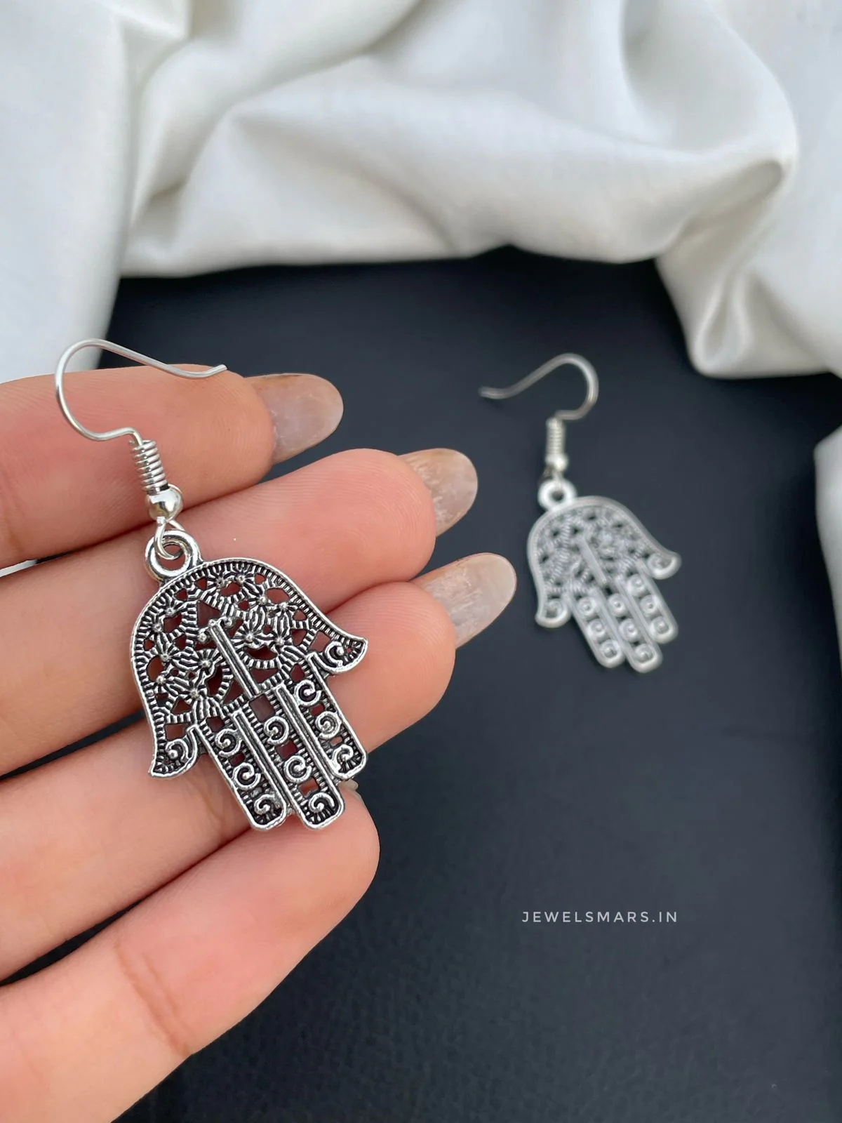 Hamsa Earrings - Image 2