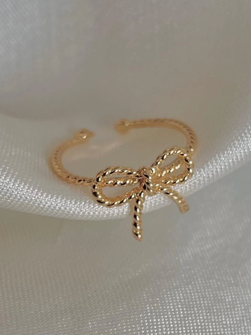 Handmade Delicate Bow Ring - Image 2