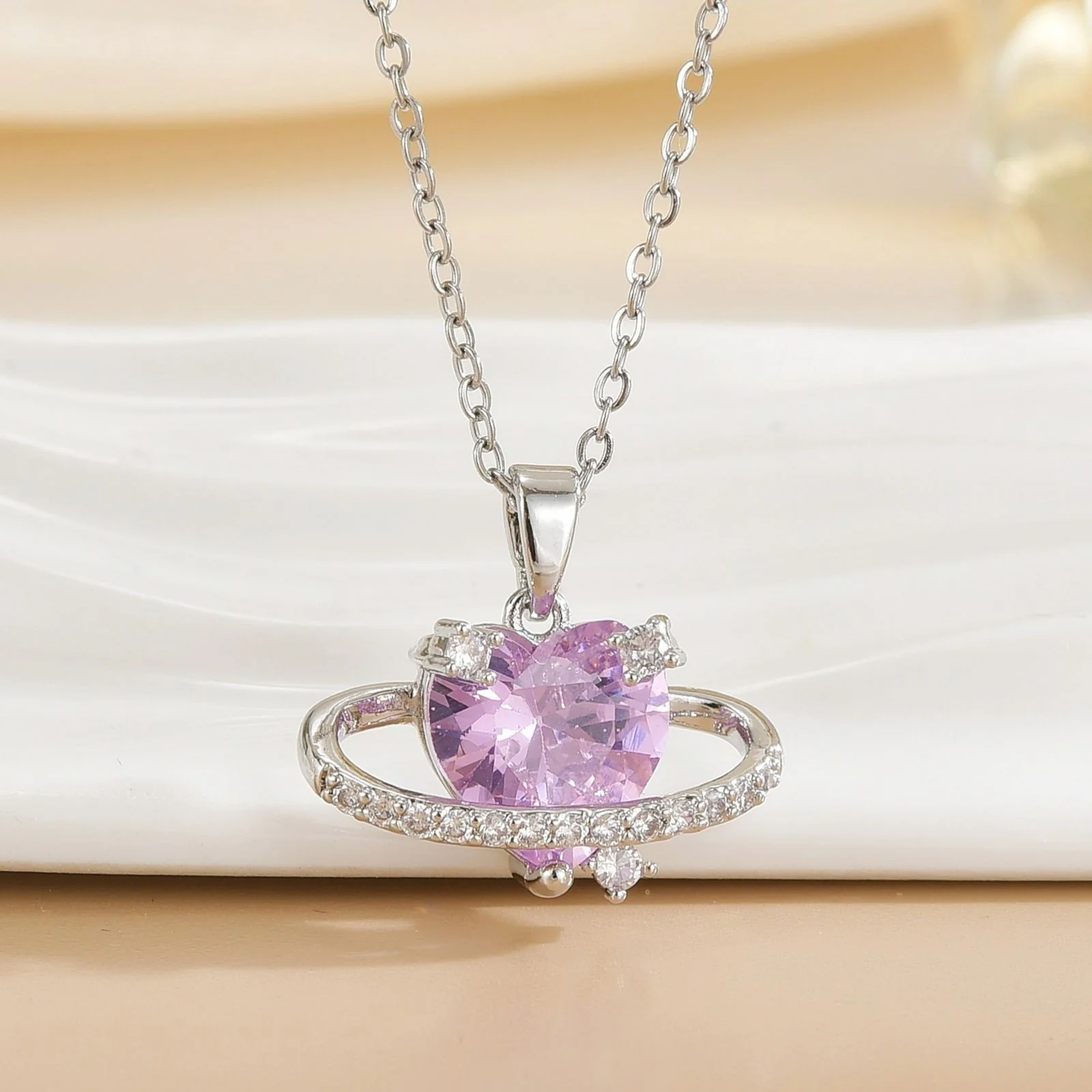 Heart around the Ring Necklace - Image 2