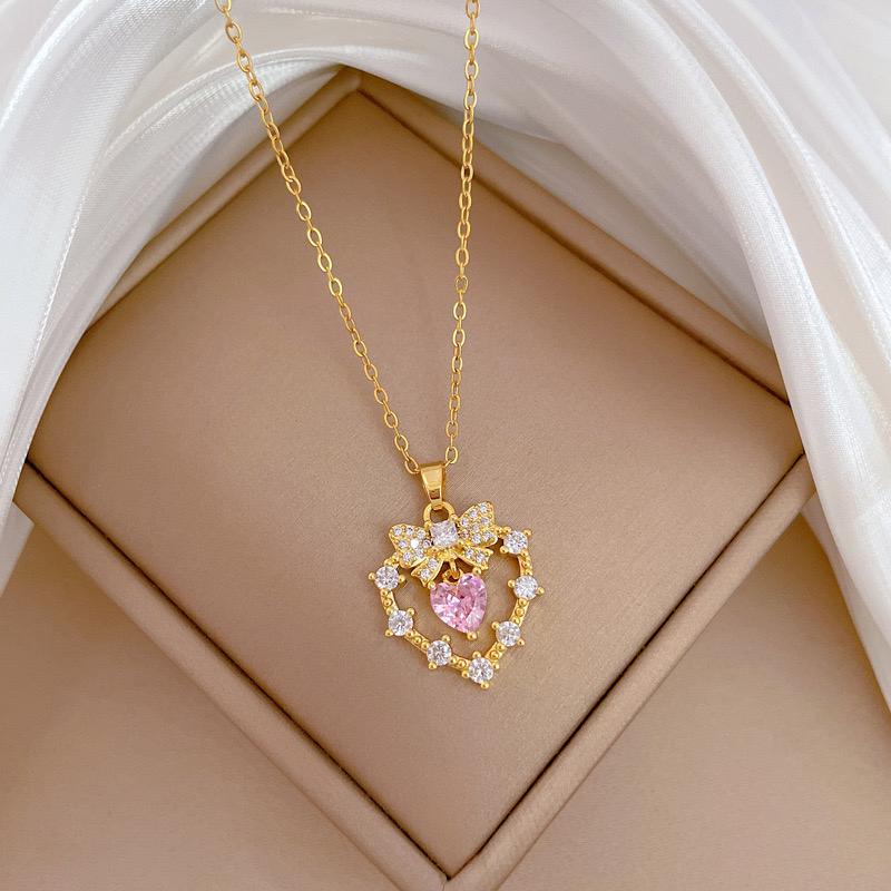 Heart Bow Necklace - Image 2