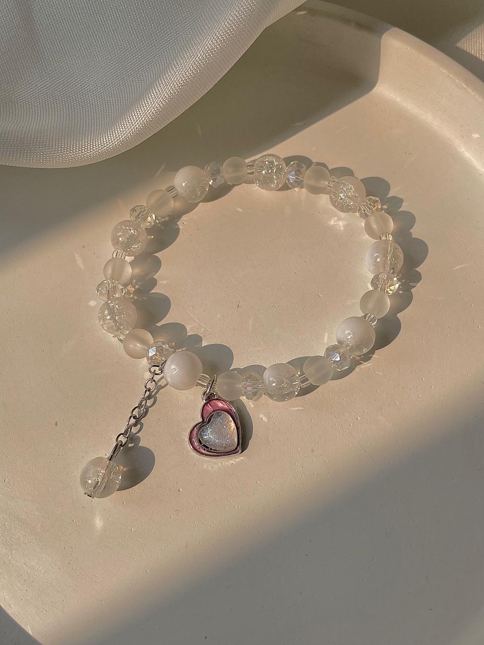 Heart Bracelet- white - Image 2