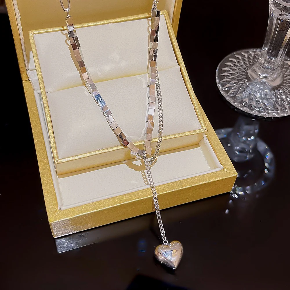 Heart-breaker Silver Necklace