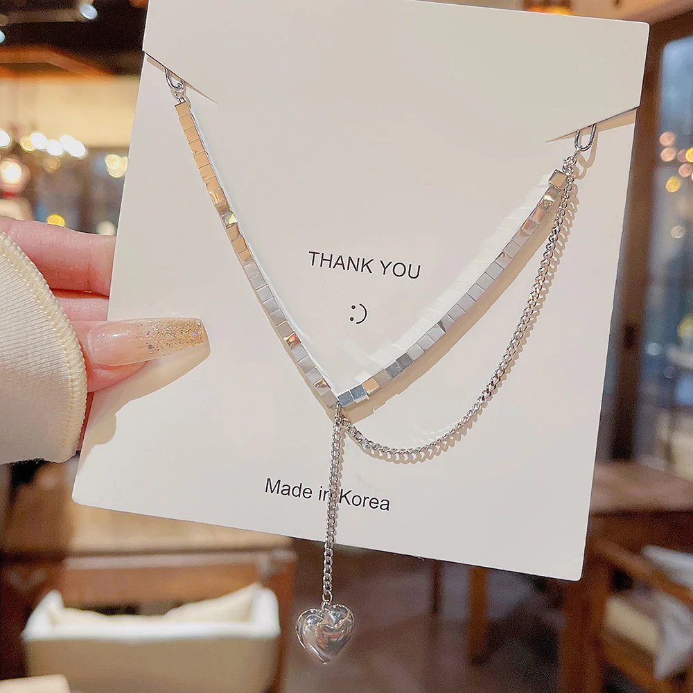 Heart-breaker Silver Necklace - Image 2