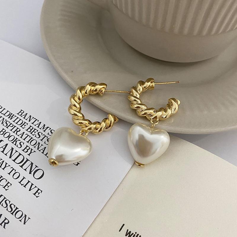 Heart Hoop Earrings - Image 2