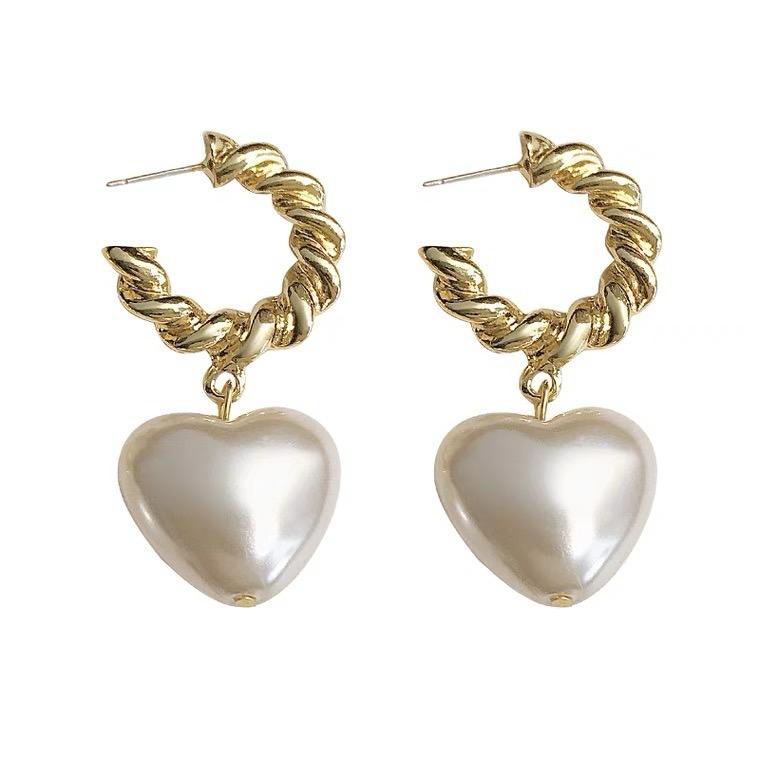 Heart Hoop Earrings - Image 4