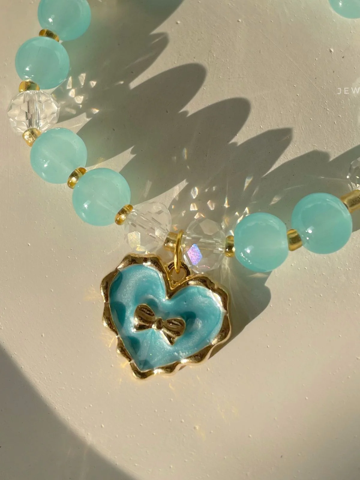 Heart of Bow Bracelet- blue - Image 2