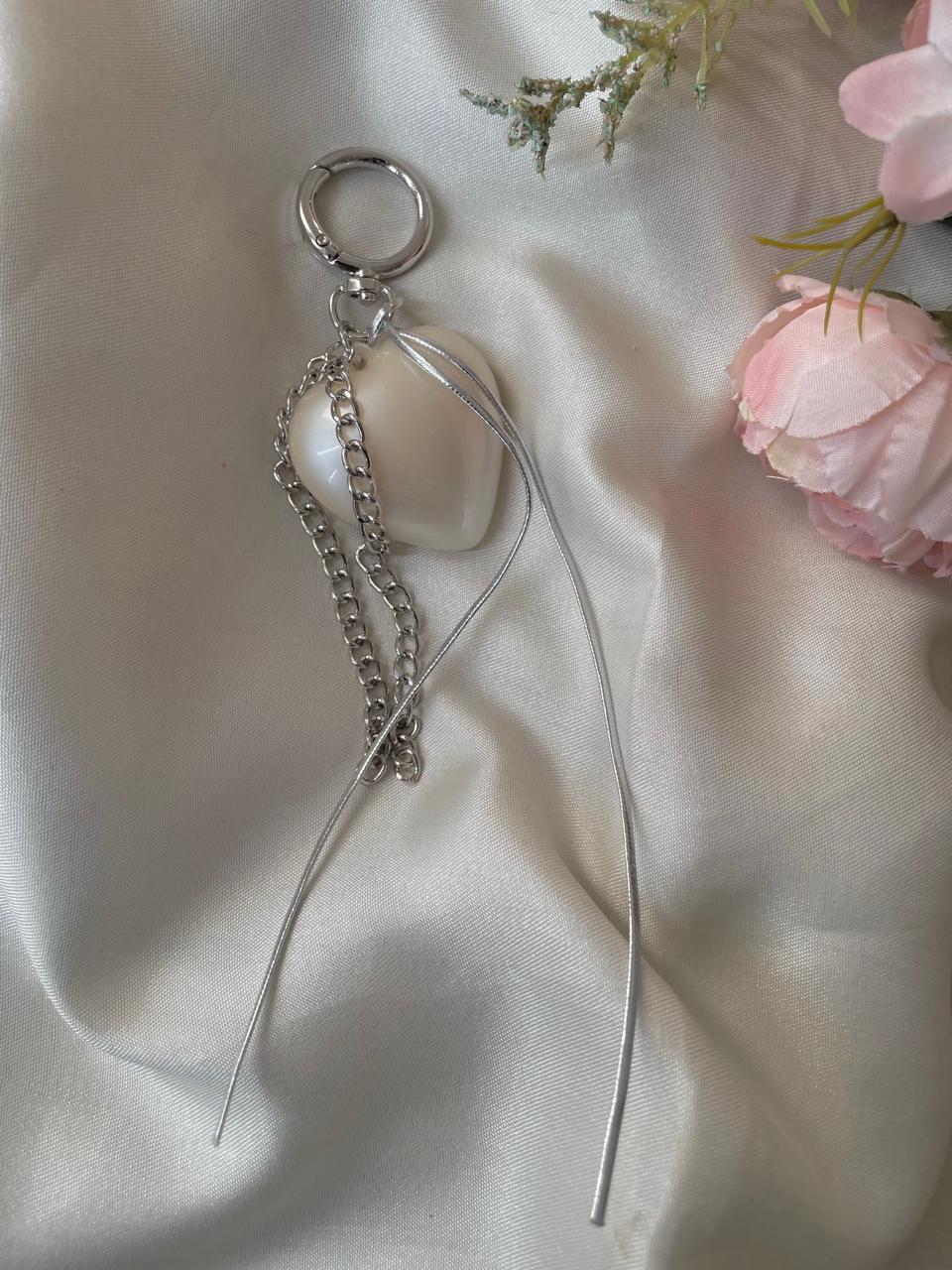 Heart of Pearl Bag Charm - Image 3