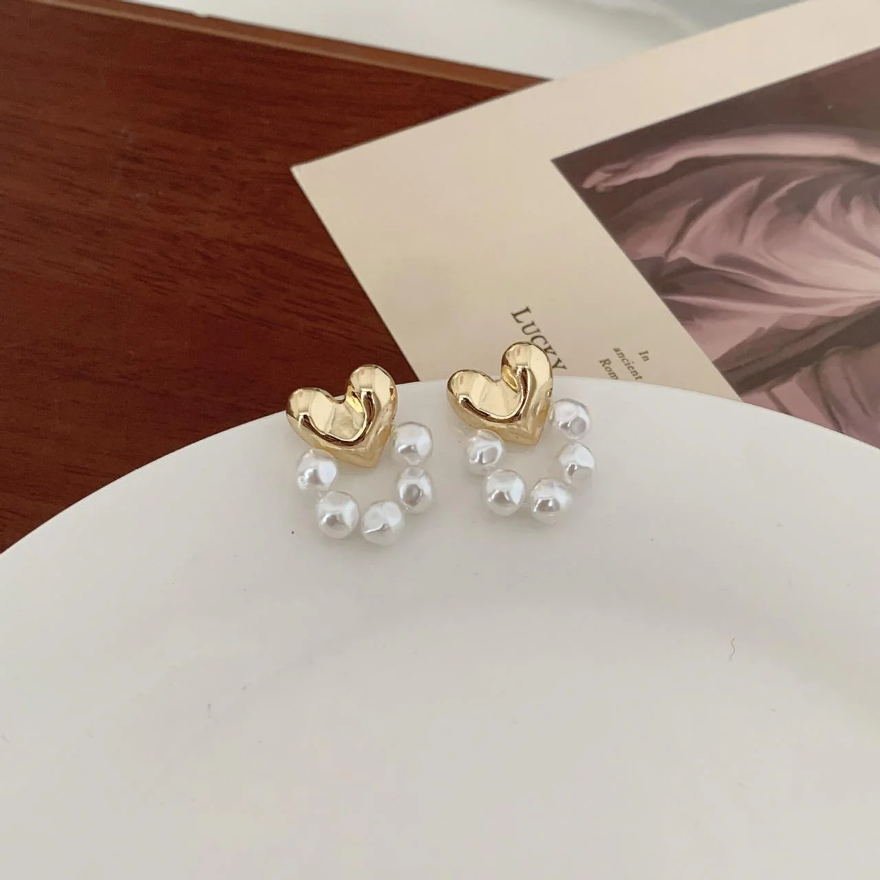 Heart of Pearl Earrings - Image 4