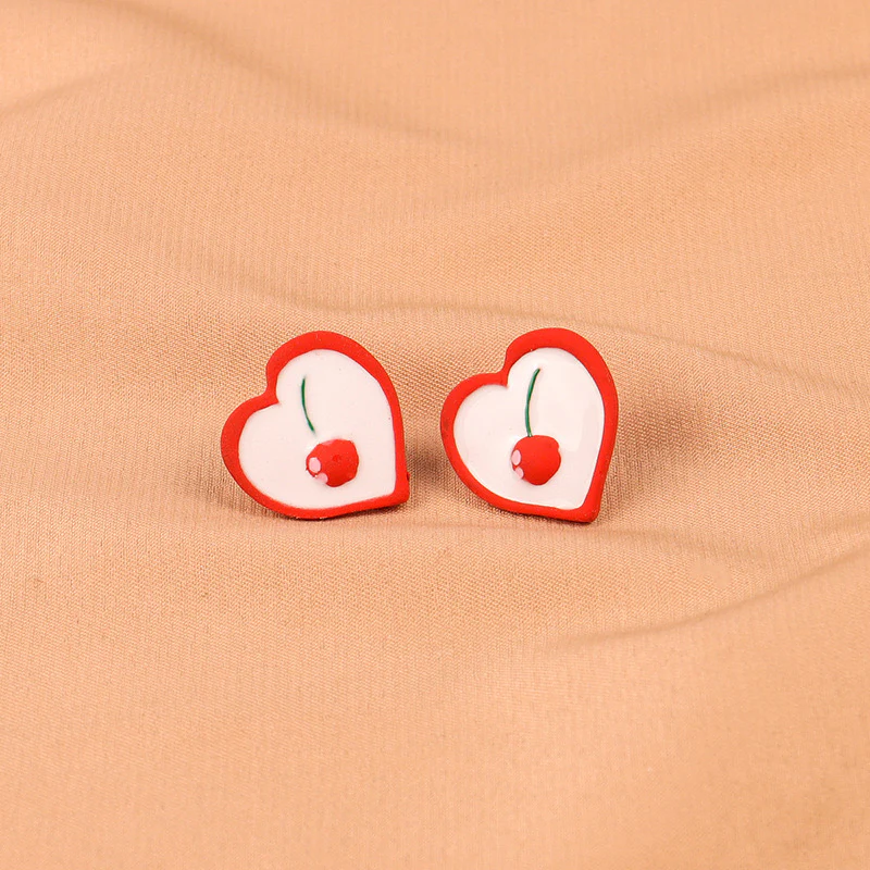 Heart of Tart Cherry Earrings - Image 3