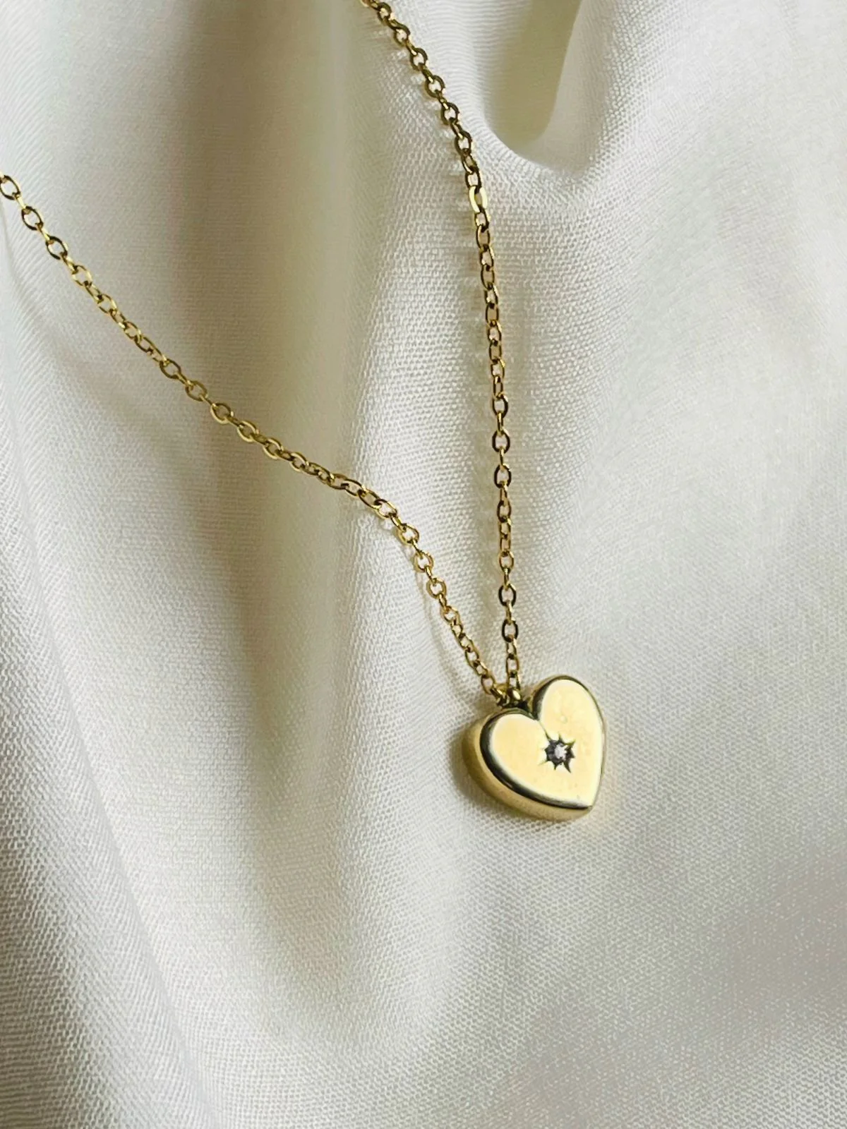 Heart Solitaire Necklace - Image 2