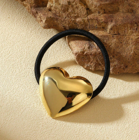 Heart Statement Metal Hair Tie - Image 4