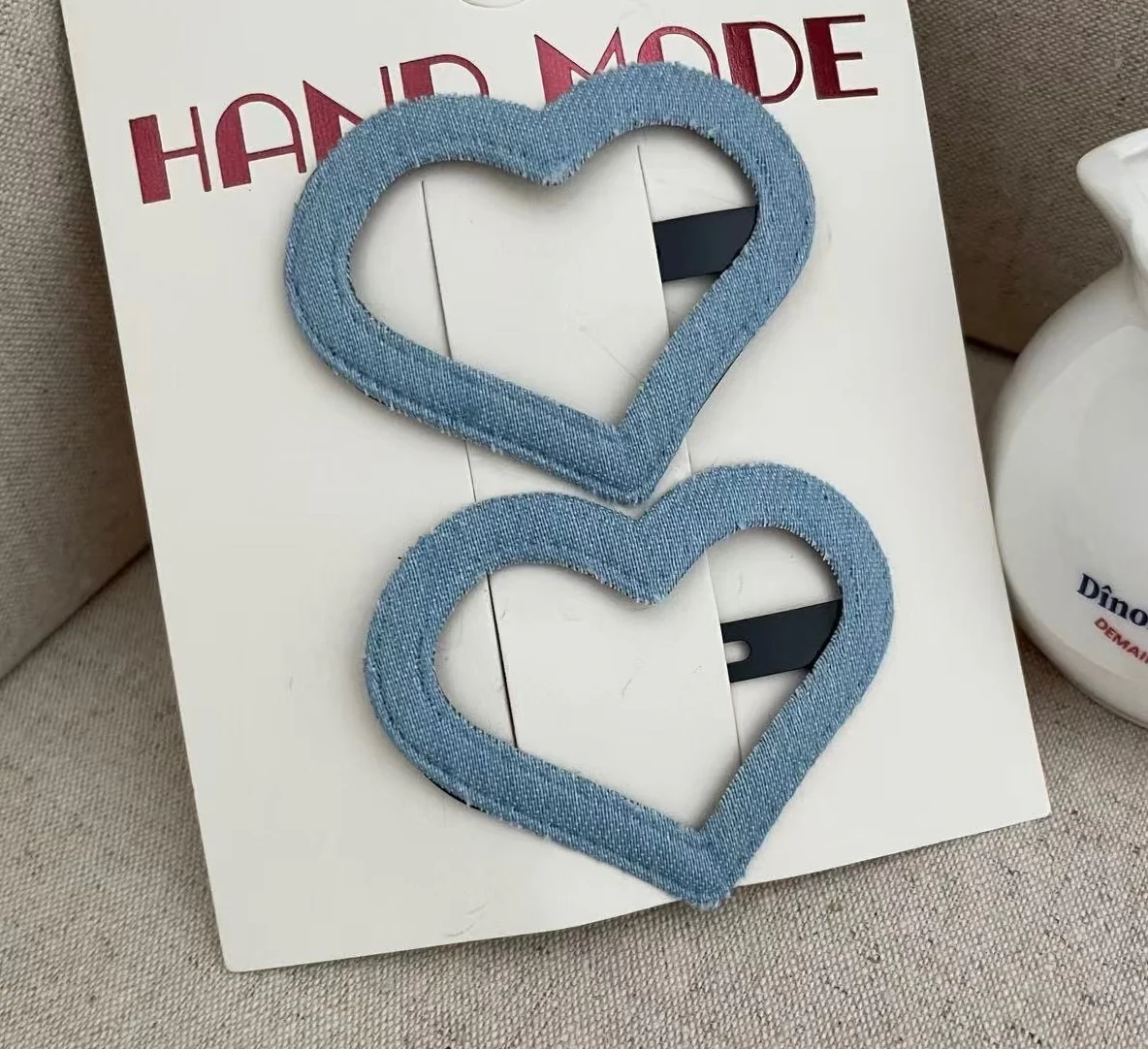 Heartloop Denim Hair Clip - Image 2