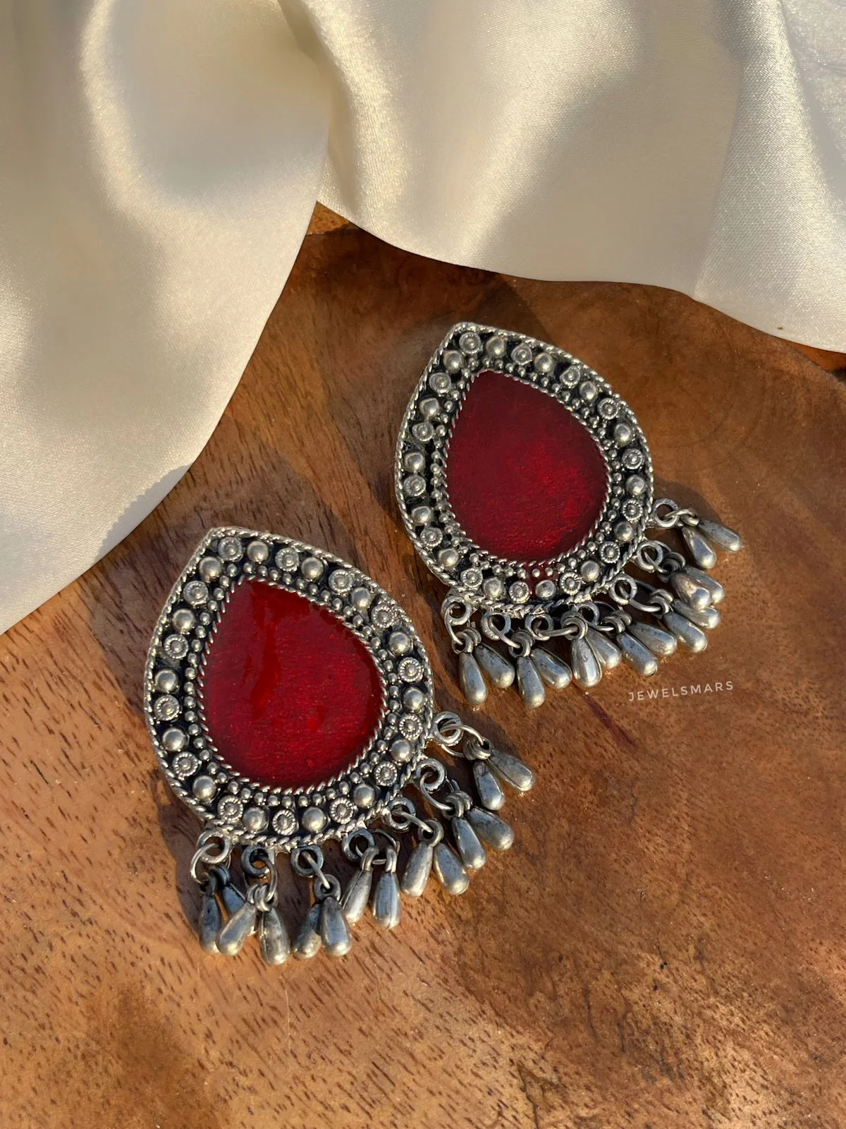 Heena Earrings- red - Image 2