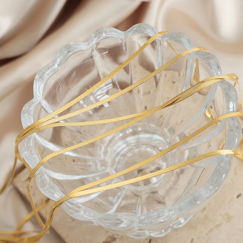 HEERINGBONE NECKLACE (16k gold plated) - Image 4