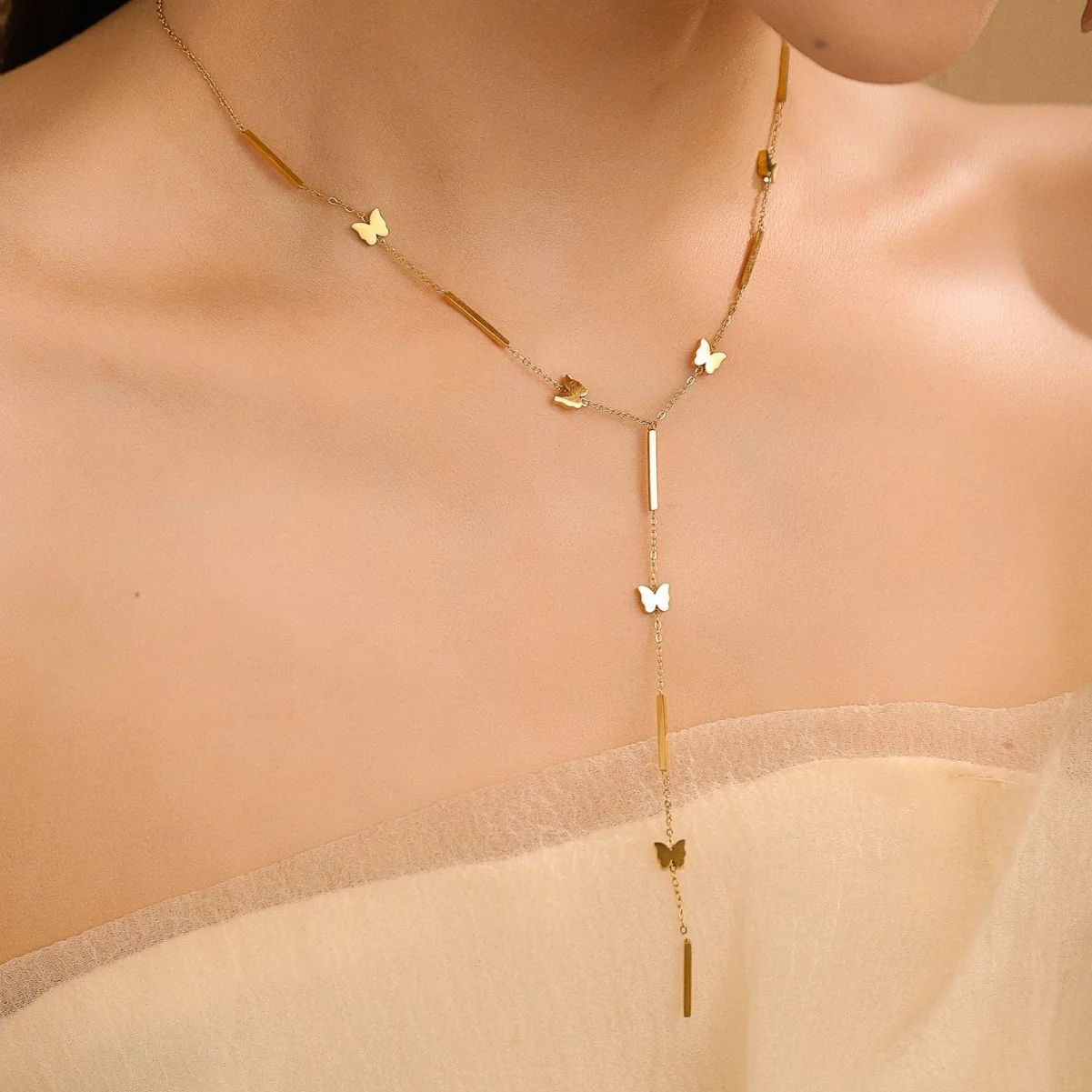 Helios Flutter Y-necklace - Image 2