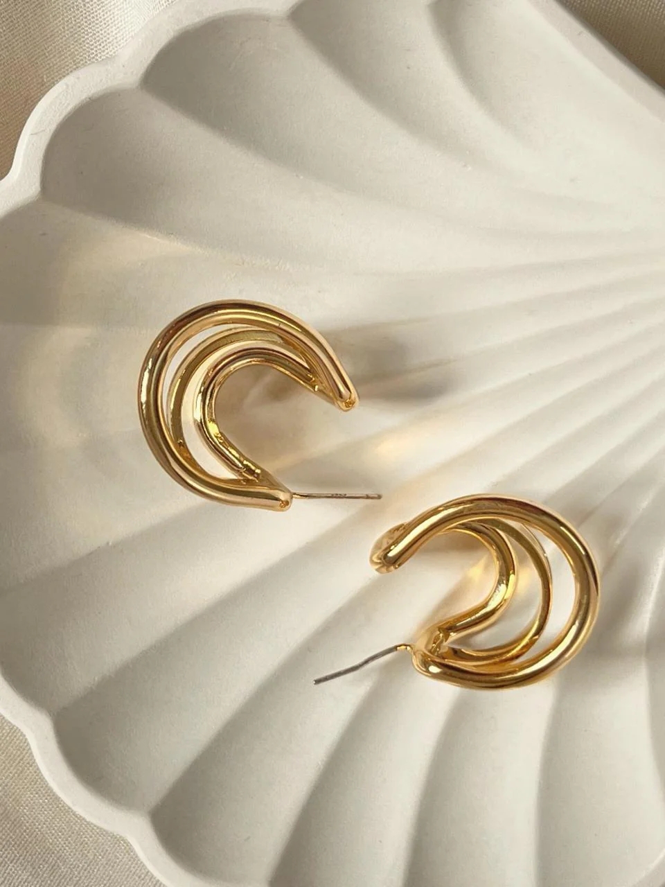 Hermione Statement Hoop Earrings - Image 2
