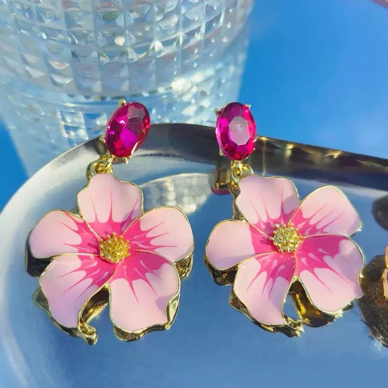 Hot Pink Tropics! Earrings - Image 3