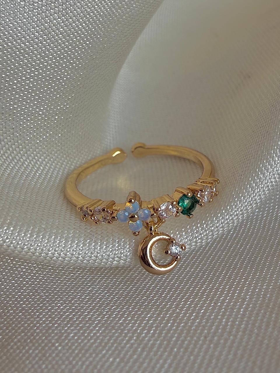 Illuminous Dangling Moon Ring - Image 2