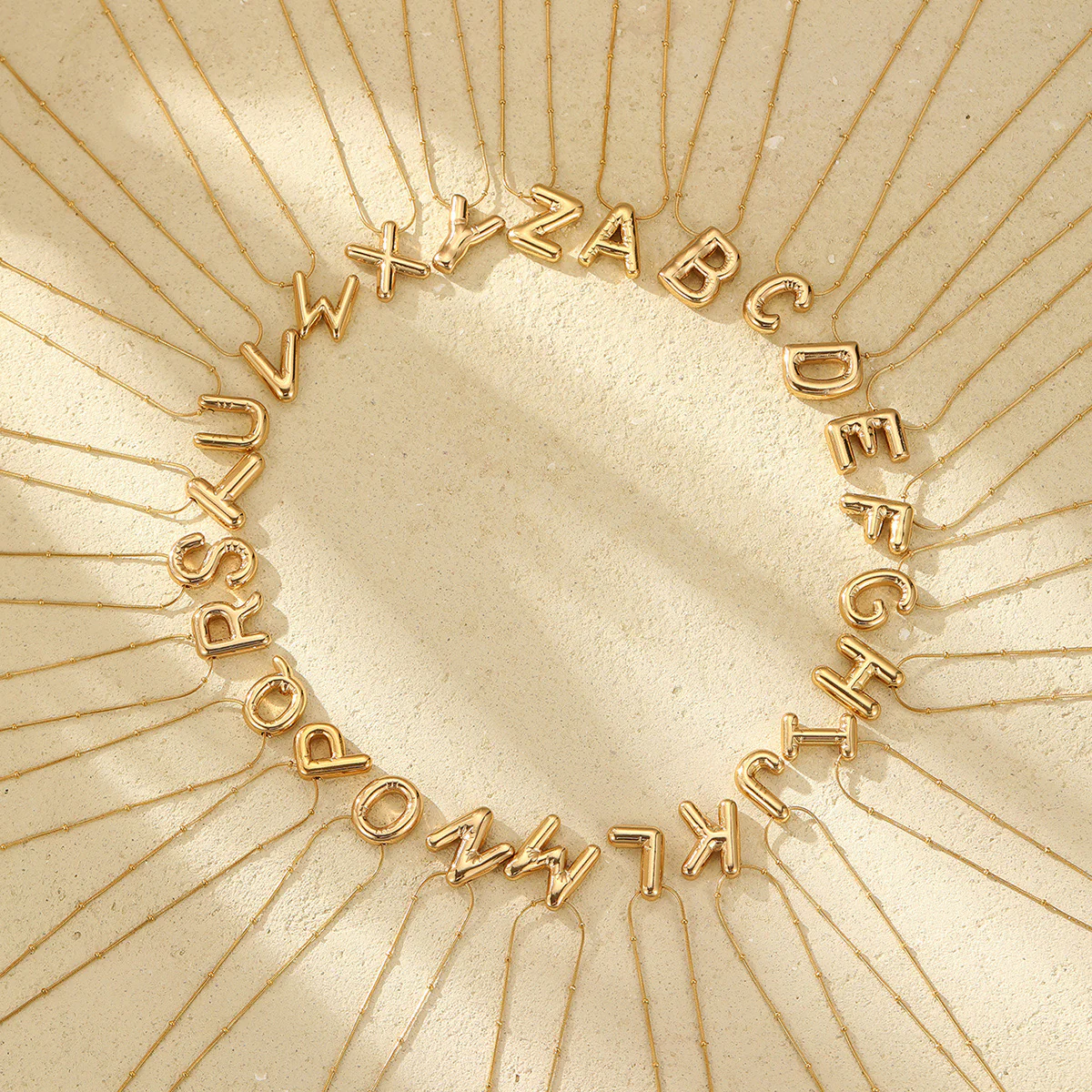Initial Letter Gold Necklace - Image 12
