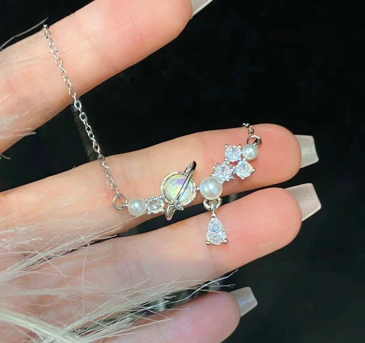 Interstellar Pearly Necklac