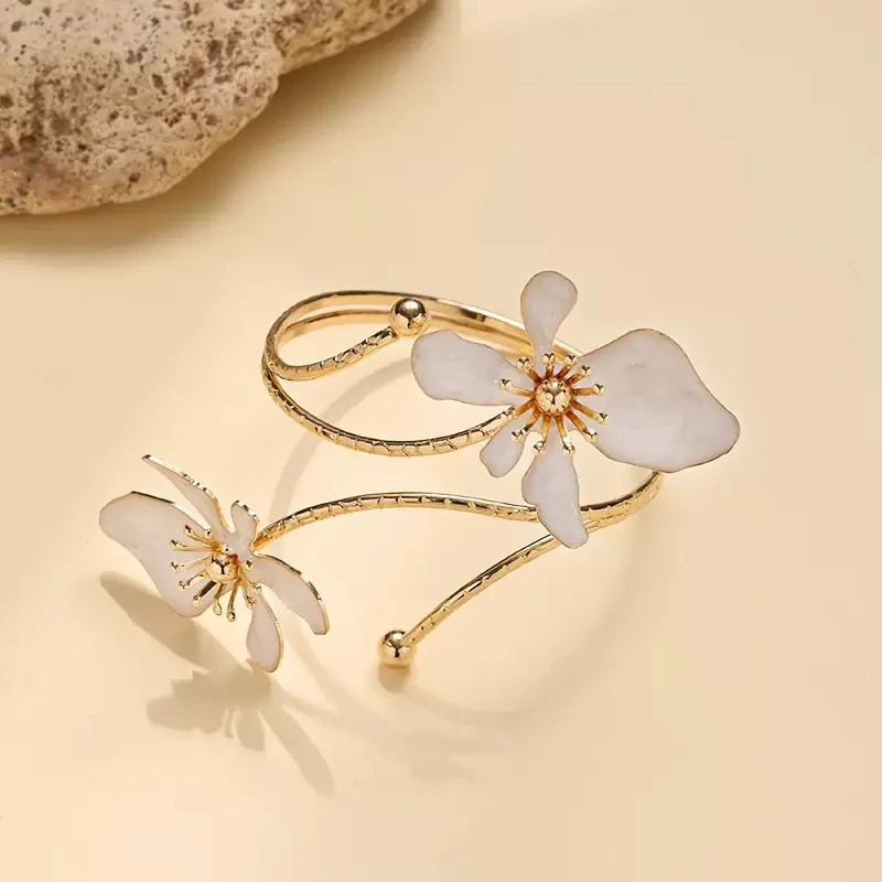 Ivory Hydrangea Arm Cuff - Image 2