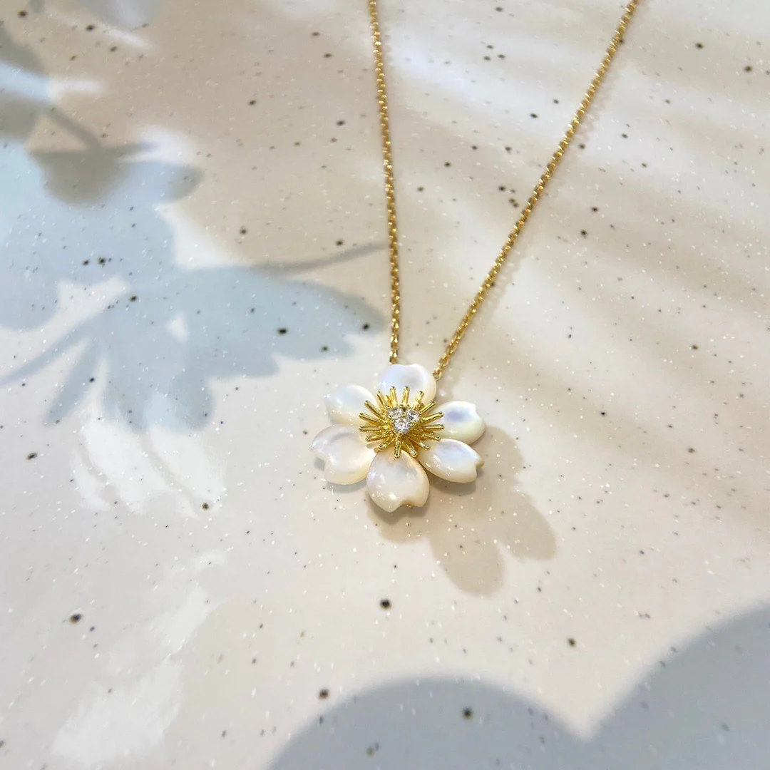 Ivory Sakura Necklace - Image 2