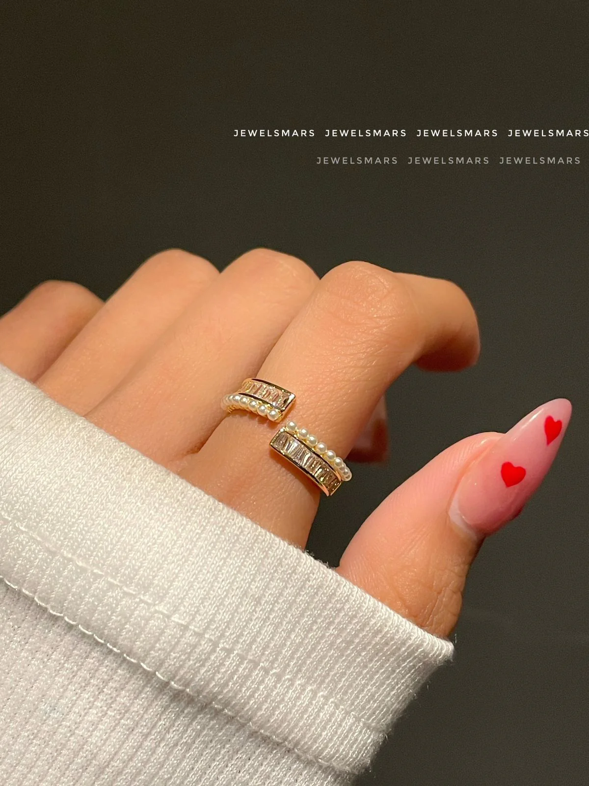 Ivy Pearly Statement Ring - Image 3
