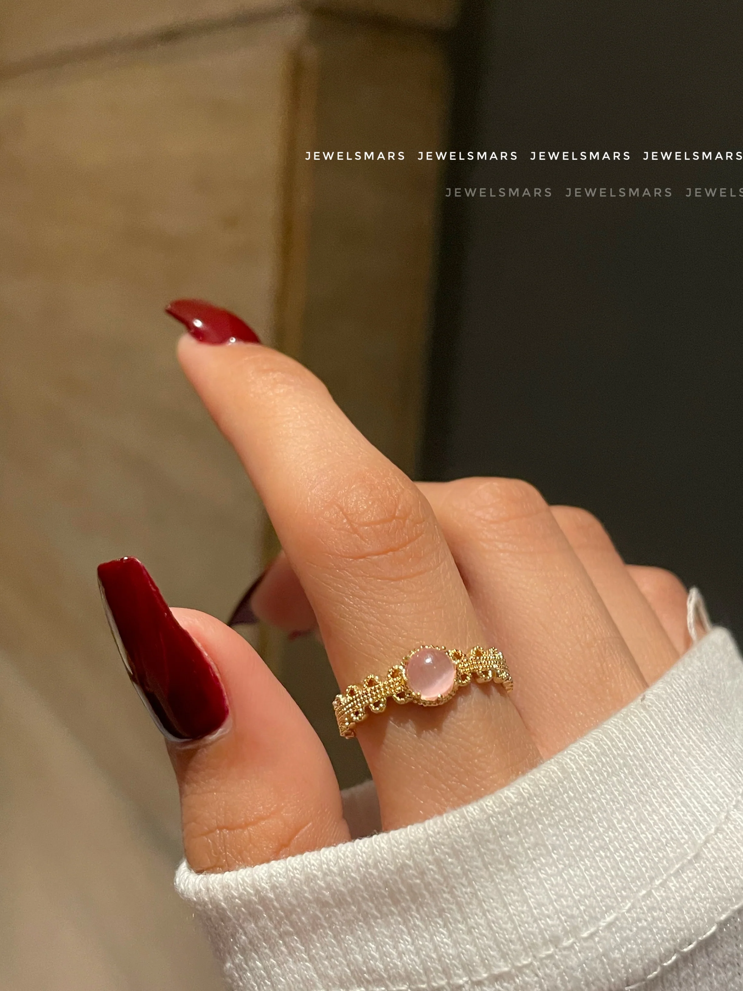 Jade Pink Dreamy Ring - Image 2
