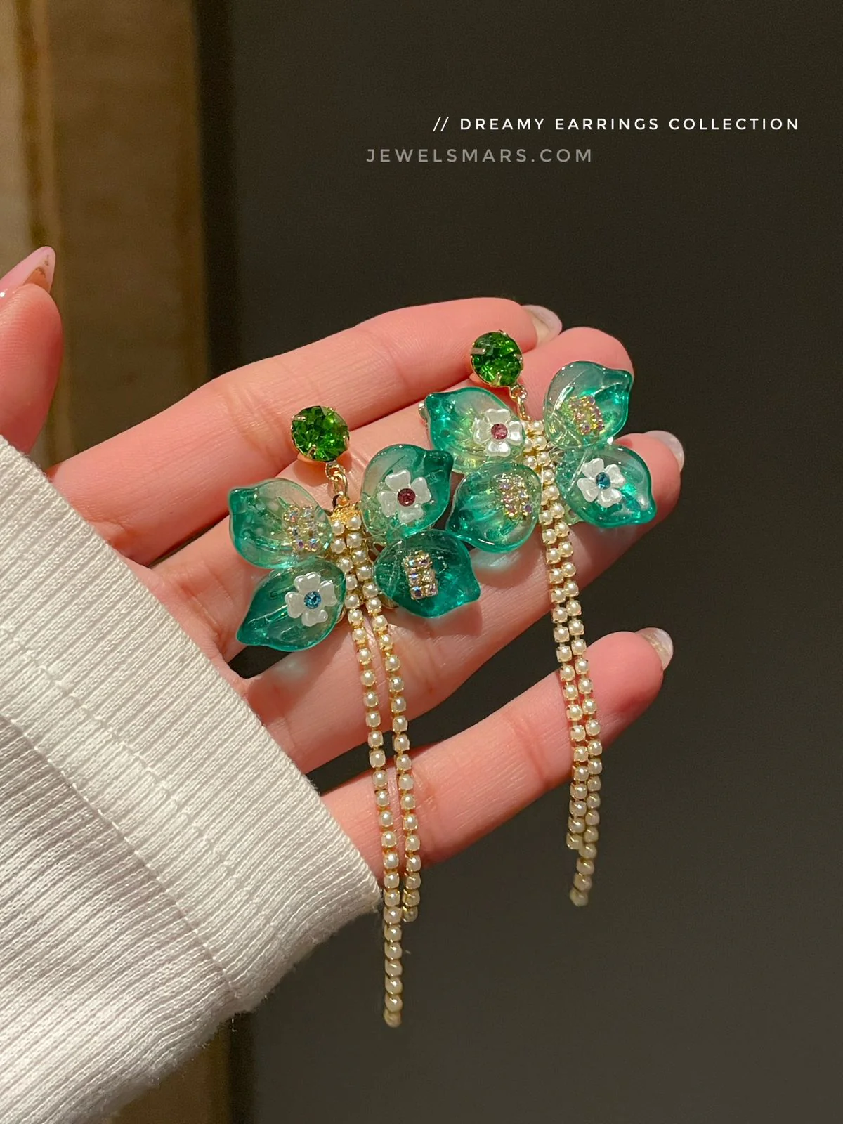 Jasmine Dreamy Butterfly Earrings - Image 3