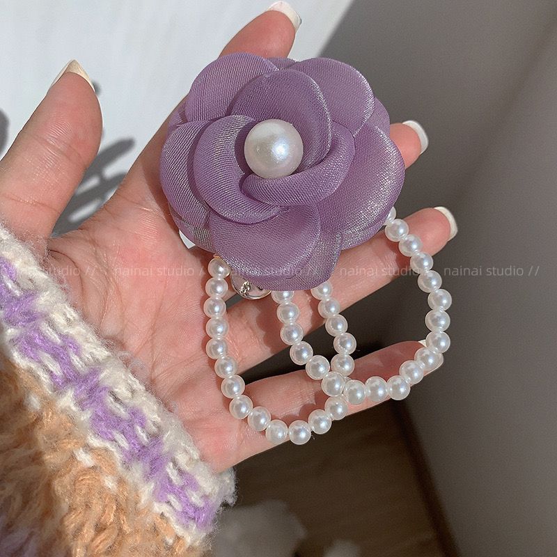 Jasmine Pearly Flower Hairties - Image 6