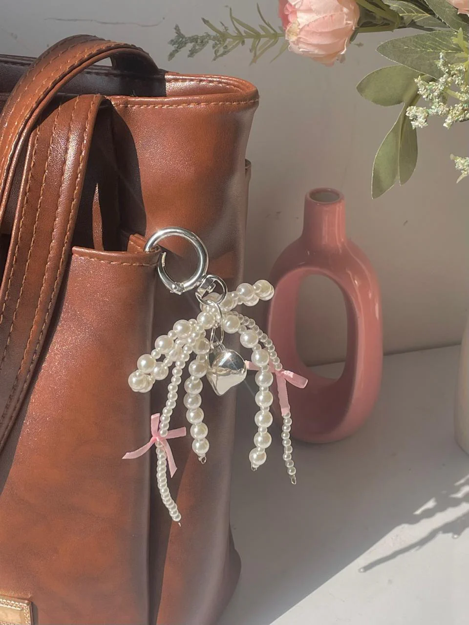 Just a girl Pearl Bag Charm - Image 2