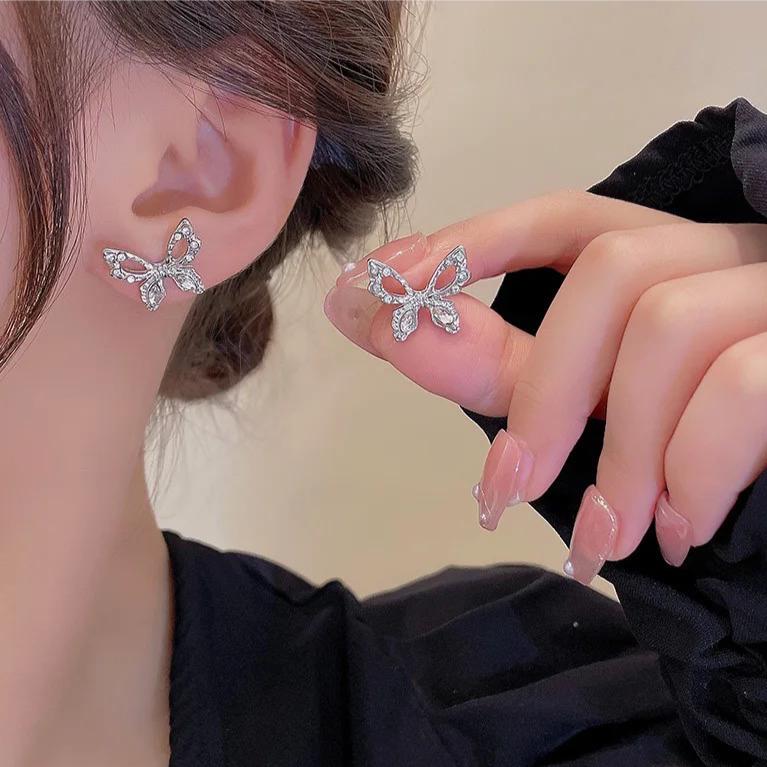 K-pop style Butterfly Earrings - Image 2