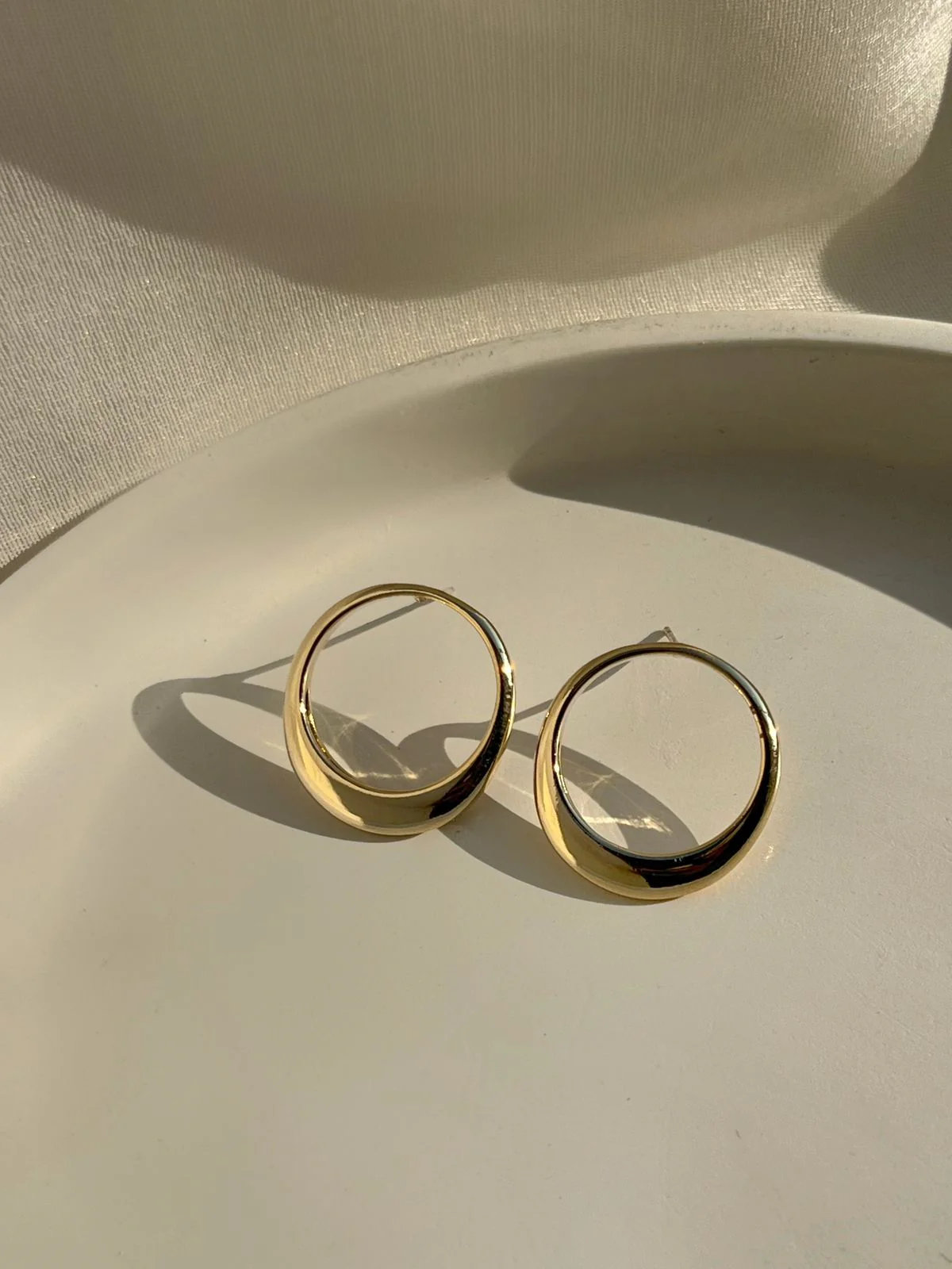 Kate Hollow Statement Earrings - Image 2