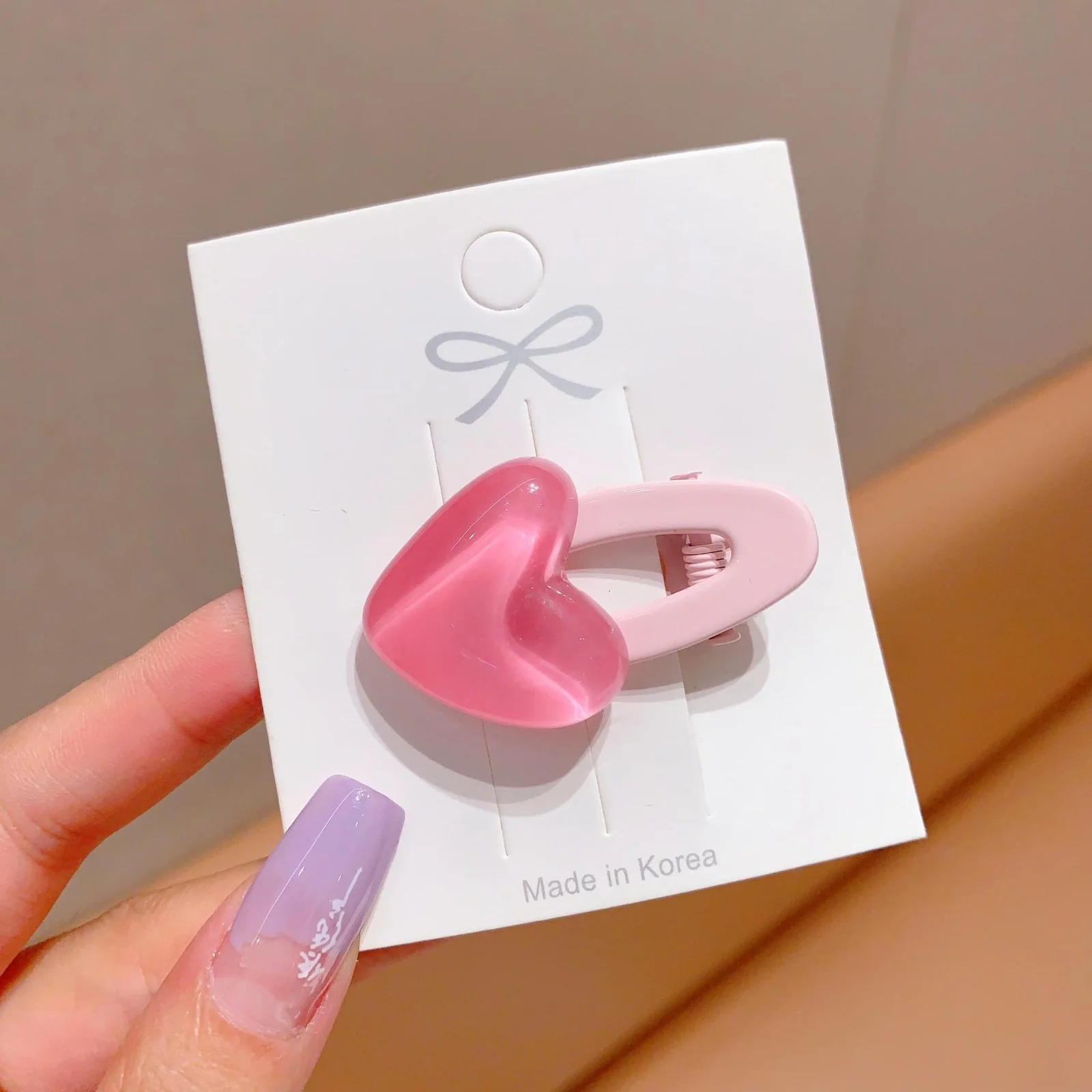 Kawaii Jelly Heart Hair Clip - Image 3