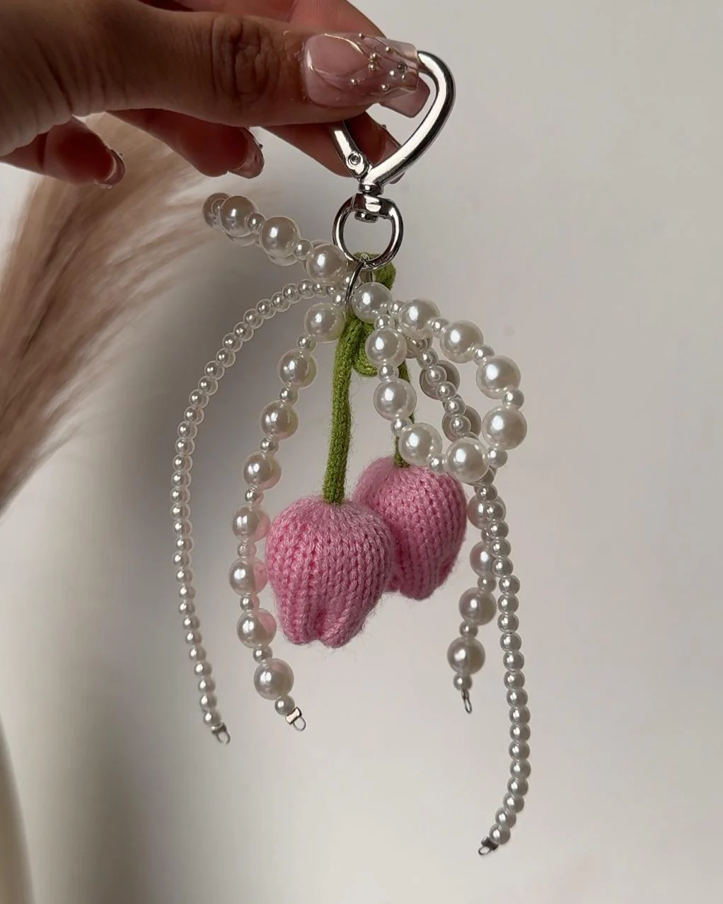 Kinda-Coquette Crochet Bag Charm - Image 2