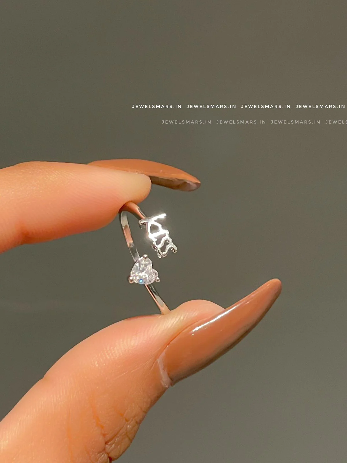 Kiss Me! Minimal Adjustable Ring