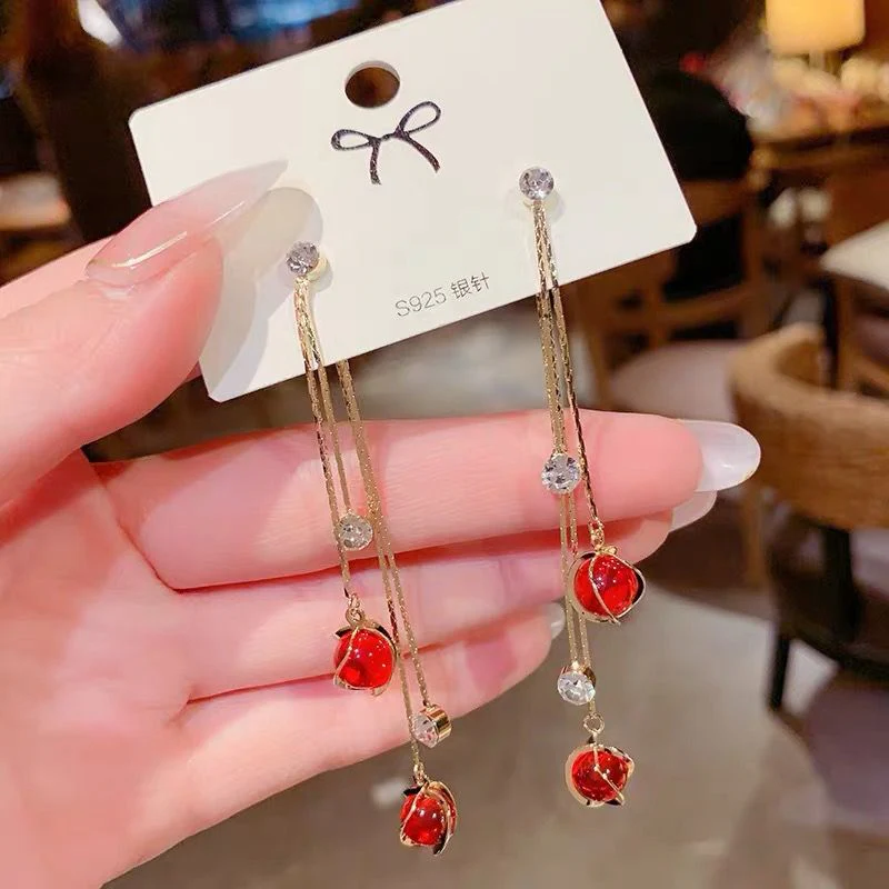 korean Crystal Drop Elegant Earrings