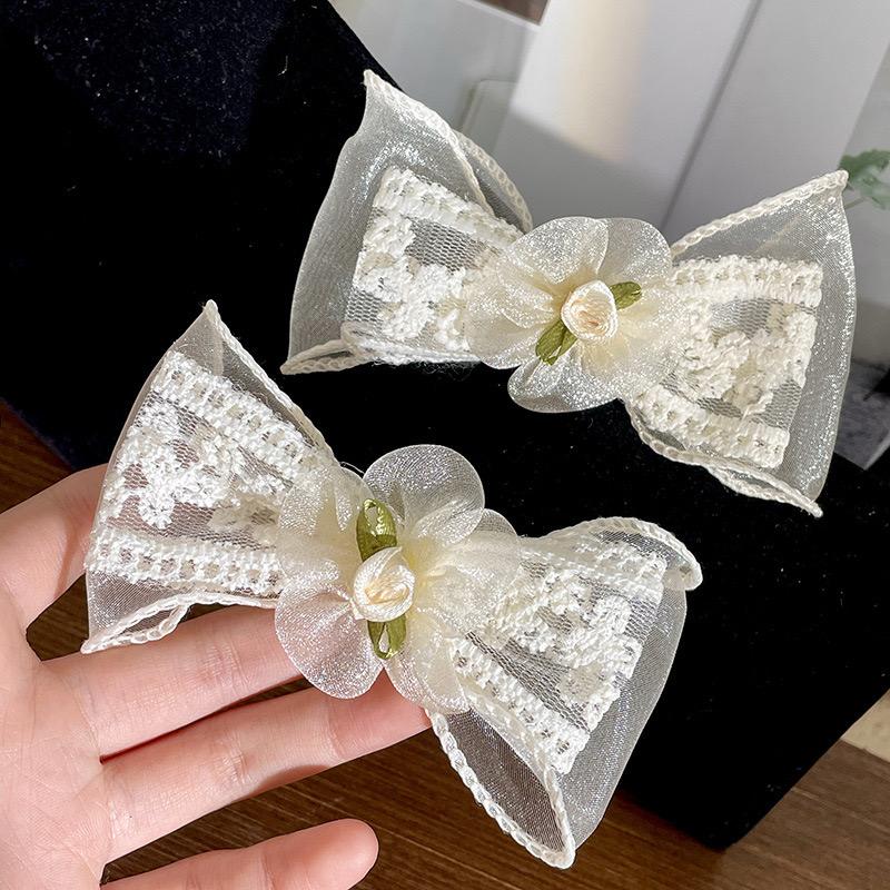 Korean Hair Bow Clip - Image 2